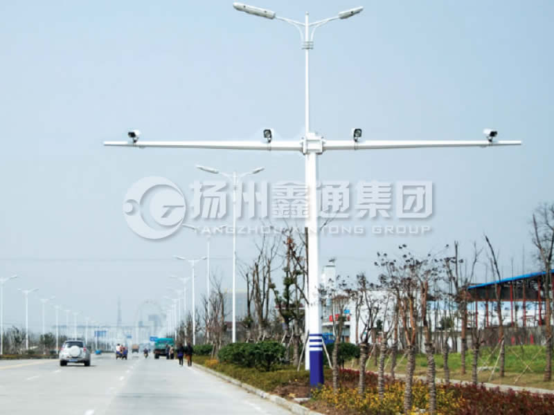 DJG-004，電子警察桿，T型八棱電警桿