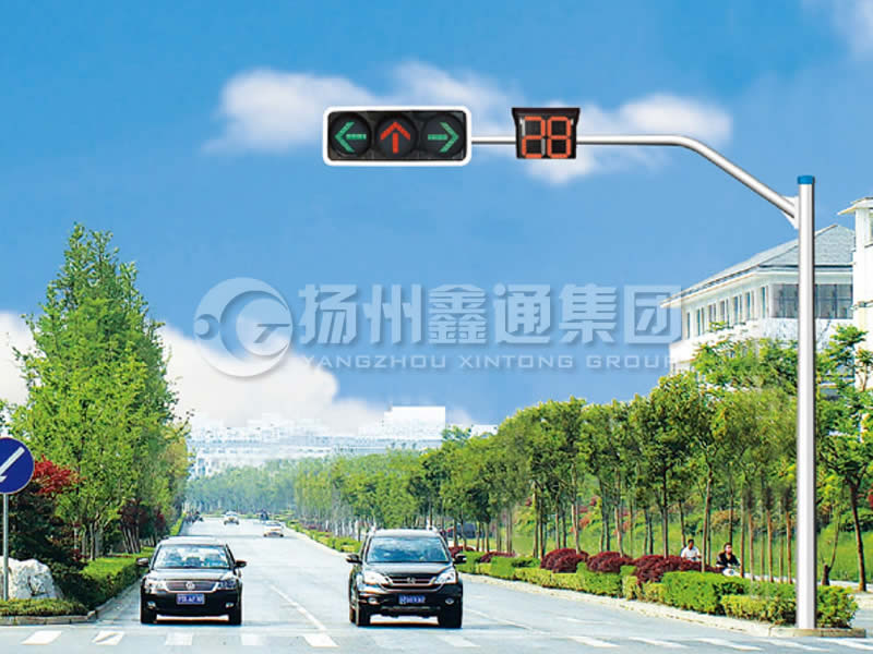 XHDG-008，八棱彎臂信號燈桿